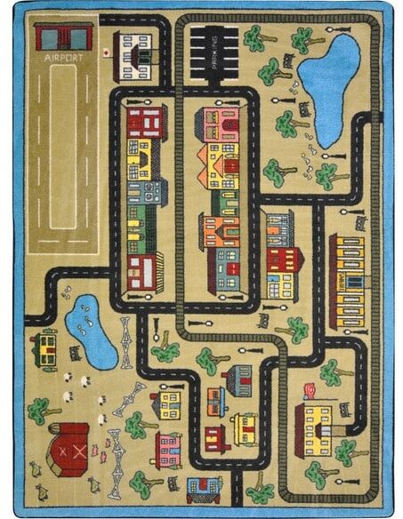 Joy Carpets Kid Essentials Tiny Town Sandstone