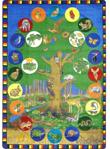 Joy Carpets Kid Essentials Tree of Life Multi