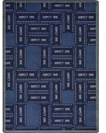 Joy Carpets Any Day Matinee Admit One Blue