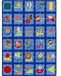 Joy Carpets Kid Essentials Alphabet Blues Multi
