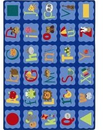 Joy Carpets Kid Essentials Alphabet Blues Multi