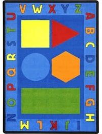 Joy Carpets Kid Essentials Alphabet Shapes Multi