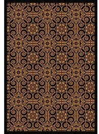 Joy Carpets Any Day Matinee Antique Scroll Black