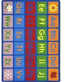 Joy Carpets Kid Essentials Any Day Alphabet Multi