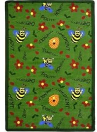 Joy Carpets Kid Essentials Bee Attitudes Green