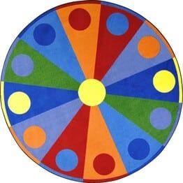 Joy Carpets Kid Essentials Color Wheel Multi
