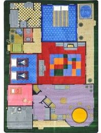 Joy Carpets Kid Essentials Creative Play House Multi