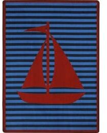 Joy Carpets Kid Essentials Following Seas Red