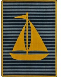 Joy Carpets Kid Essentials Following Seas Yellow