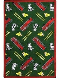 Joy Carpets Playful Patterns Hook and Ladder Green