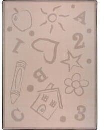 Joy Carpets Playful Patterns Kid's Art Beige