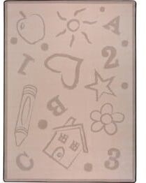 Joy Carpets Playful Patterns Kid's Art Beige