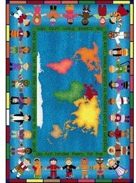 Joy Carpets Kid Essentials Let the Children Come Multi