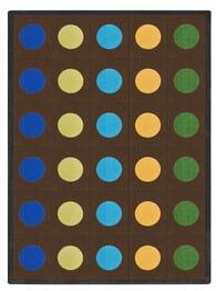 Joy Carpets Kid Essentials Lots of Dots Earthtone