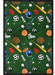 Joy Carpets Games People Play MultiSport Green