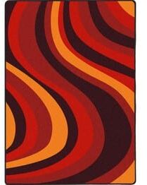 Joy Carpets Kid Essentials On the Curve Red