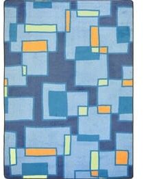 Joy Carpets Kid Essentials Outside the Box Cool Blue