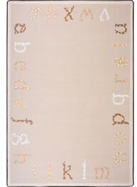 Joy Carpets Kid Essentials Polka Dot ABC's Beige