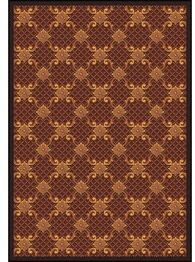 Joy Carpets Any Day Matinee Queen Anne Burgundy