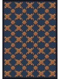 Joy Carpets Any Day Matinee Queen Anne Teal