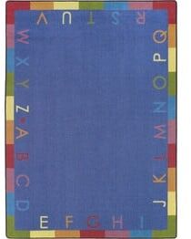 Joy Carpets Kid Essentials Rainbow Alphabet Pastel