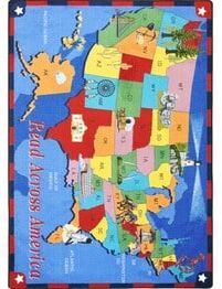Joy Carpets Kid Essentials Read Across America Multi