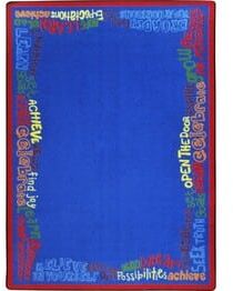 Joy Carpets Kid Essentials Read Believe & Achieve Multi