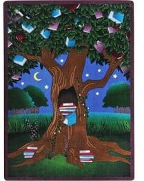 Joy Carpets Kid Essentials Reading Tree Multi