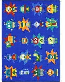 Joy Carpets Kid Essentials Robot Invasion Multi