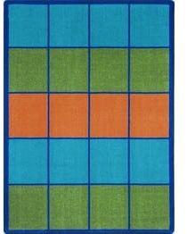 Joy Carpets Kid Essentials Squares to Spare Multi