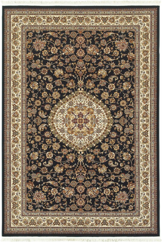Blue and Gold Intricate Scatter Rug