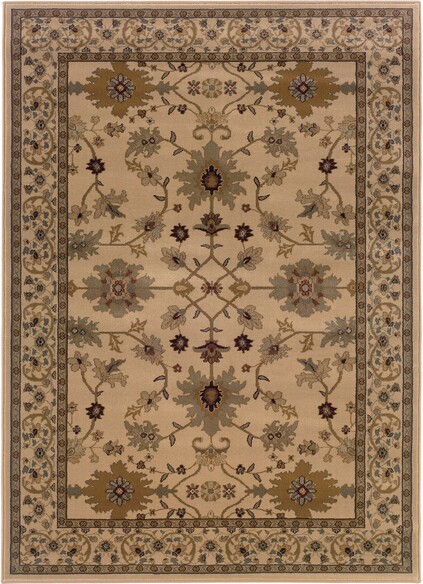 Oriental Weavers Amelia 568J6 Ivory and  Green