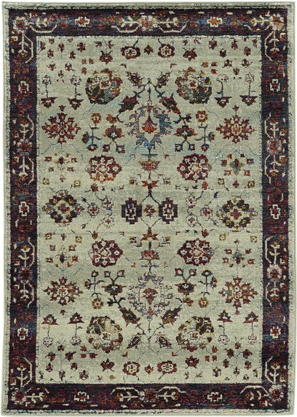 Oriental Weavers Andorra 6842D Stone and  Red