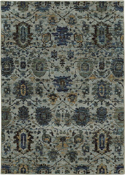 Oriental Weavers Andorra 7120A Blue and  Navy