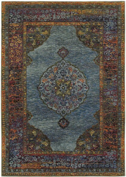 Oriental Weavers Andorra 7139A Blue and  Multi