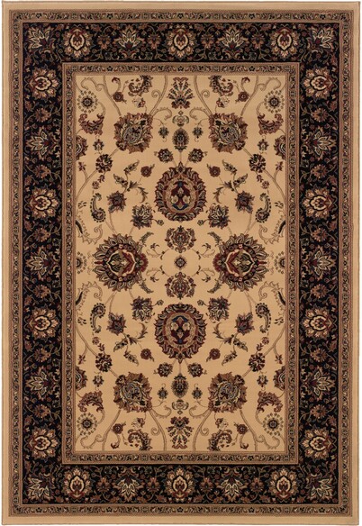 Oriental Weavers Ariana 130/7 Ivory and  Black