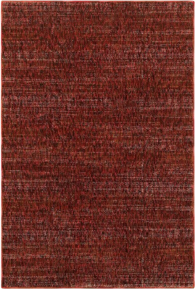 Oriental Weavers Atlas 8033K Red and  Rust