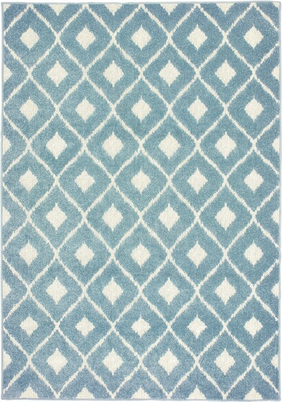Oriental Weavers Barbados 5502B Blue and  Ivory