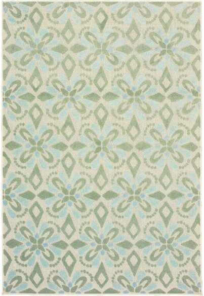 Oriental Weavers Barbados 5994J Ivory and  Green