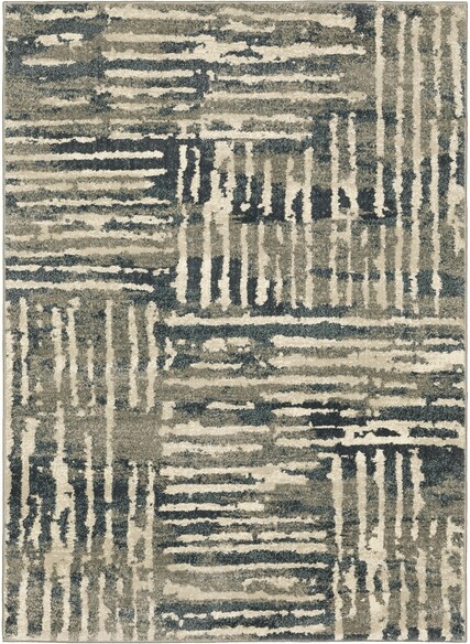 Oriental Weavers Carson 0745C Blue and  Beige