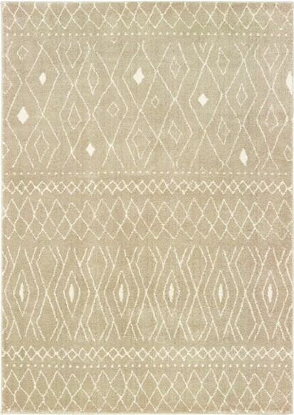 Oriental Weavers Carson 9665B Sand and  Ivory