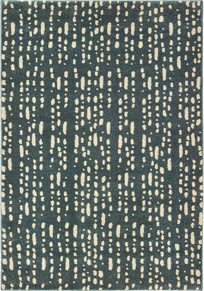 Oriental Weavers Carson 9673B Blue and  Ivory
