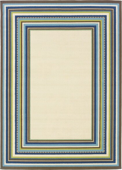 Oriental Weavers Caspian 1003X Ivory and  Blue