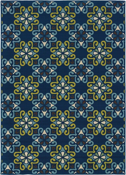 Oriental Weavers Caspian 3331L Blue and  Green