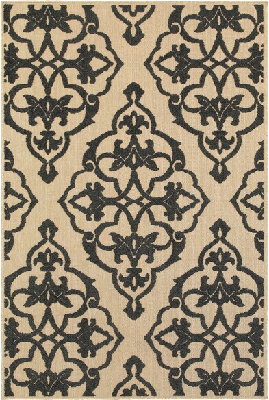 Oriental Weavers Cayman 001B9 Sand and  Charcoal