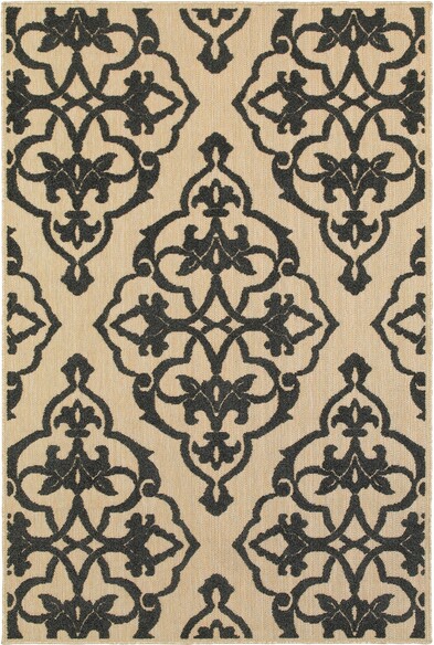 Oriental Weavers Cayman 001B9 Sand and  Charcoal