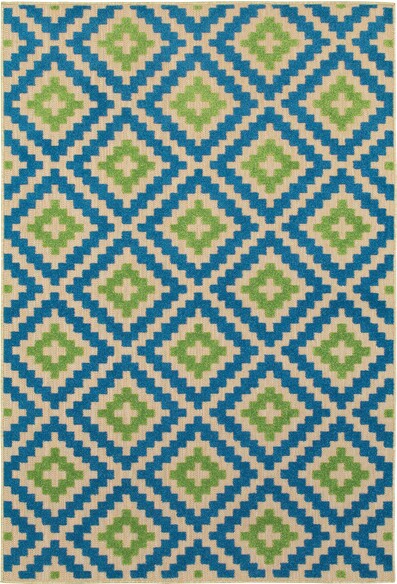 Oriental Weavers Cayman 2063Z Blue and  Green