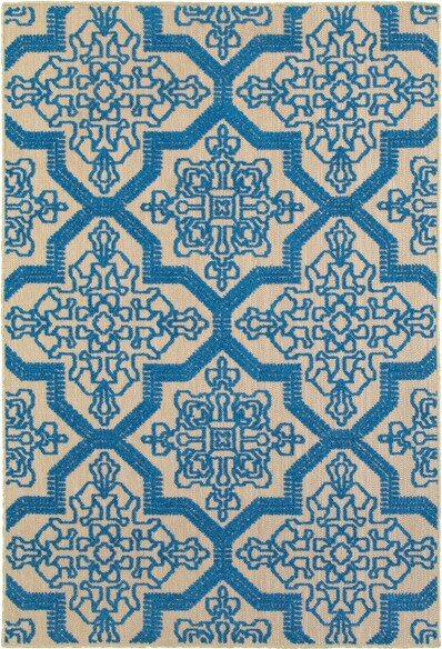 Oriental Weavers Cayman 2541M Sand and  Blue
