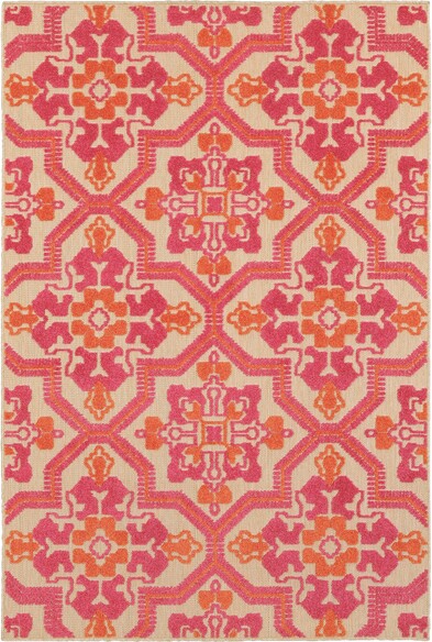 Oriental Weavers Cayman 2541V Sand and  Pink