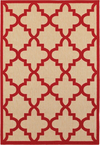 Oriental Weavers Cayman 660R9 Sand and  Red